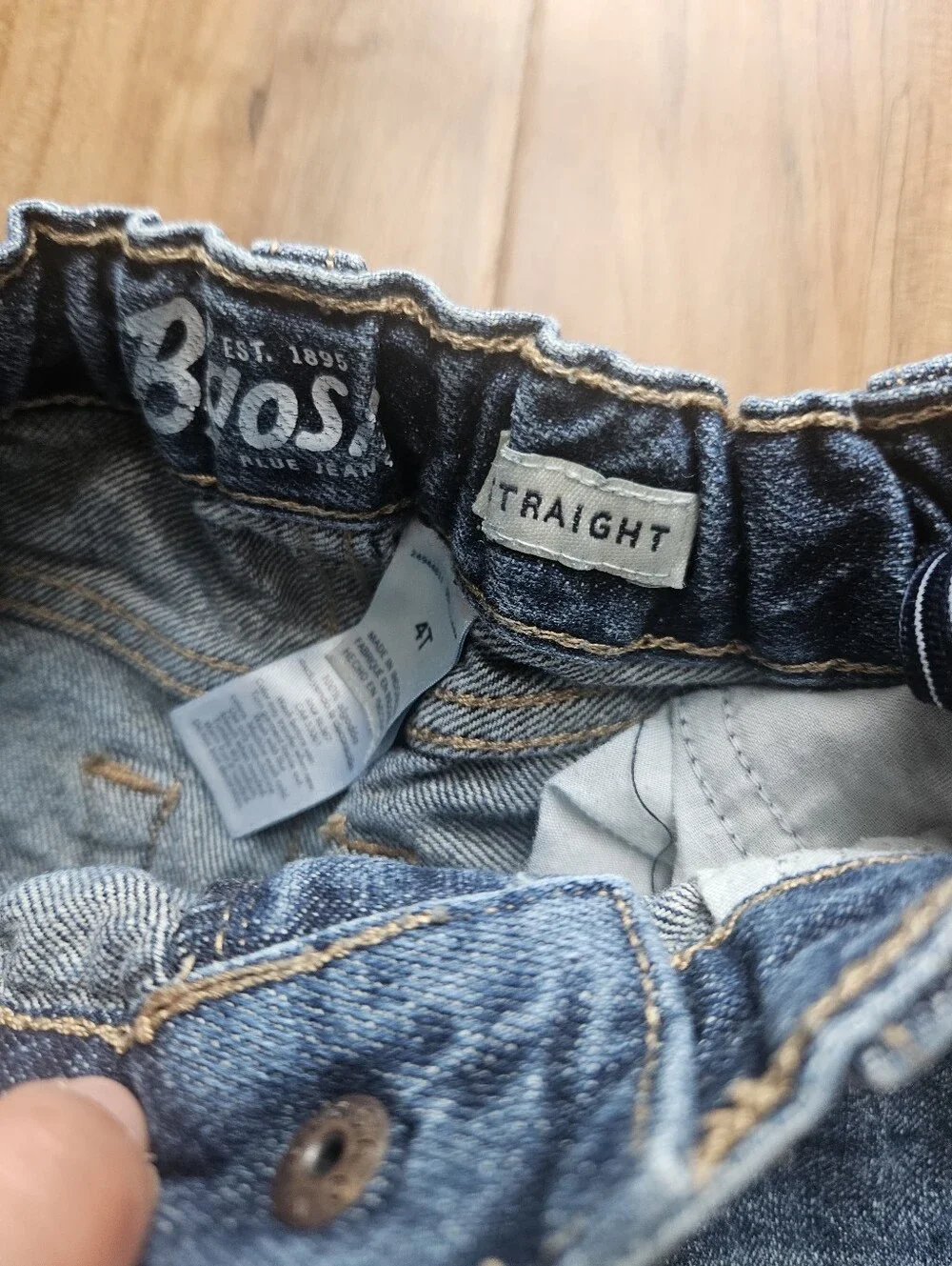 Osh Kosh Kid's Blue Straight 4t Denim Jeans - Classic Straight Fit